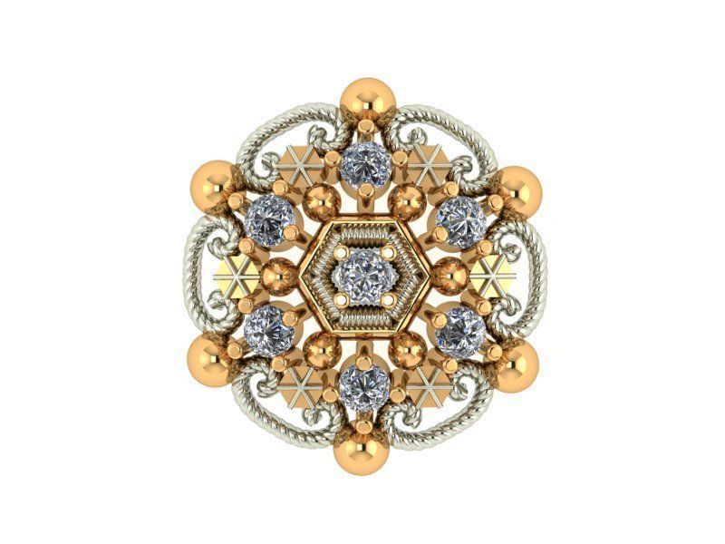 Indian Nose Pin 3D print model_2