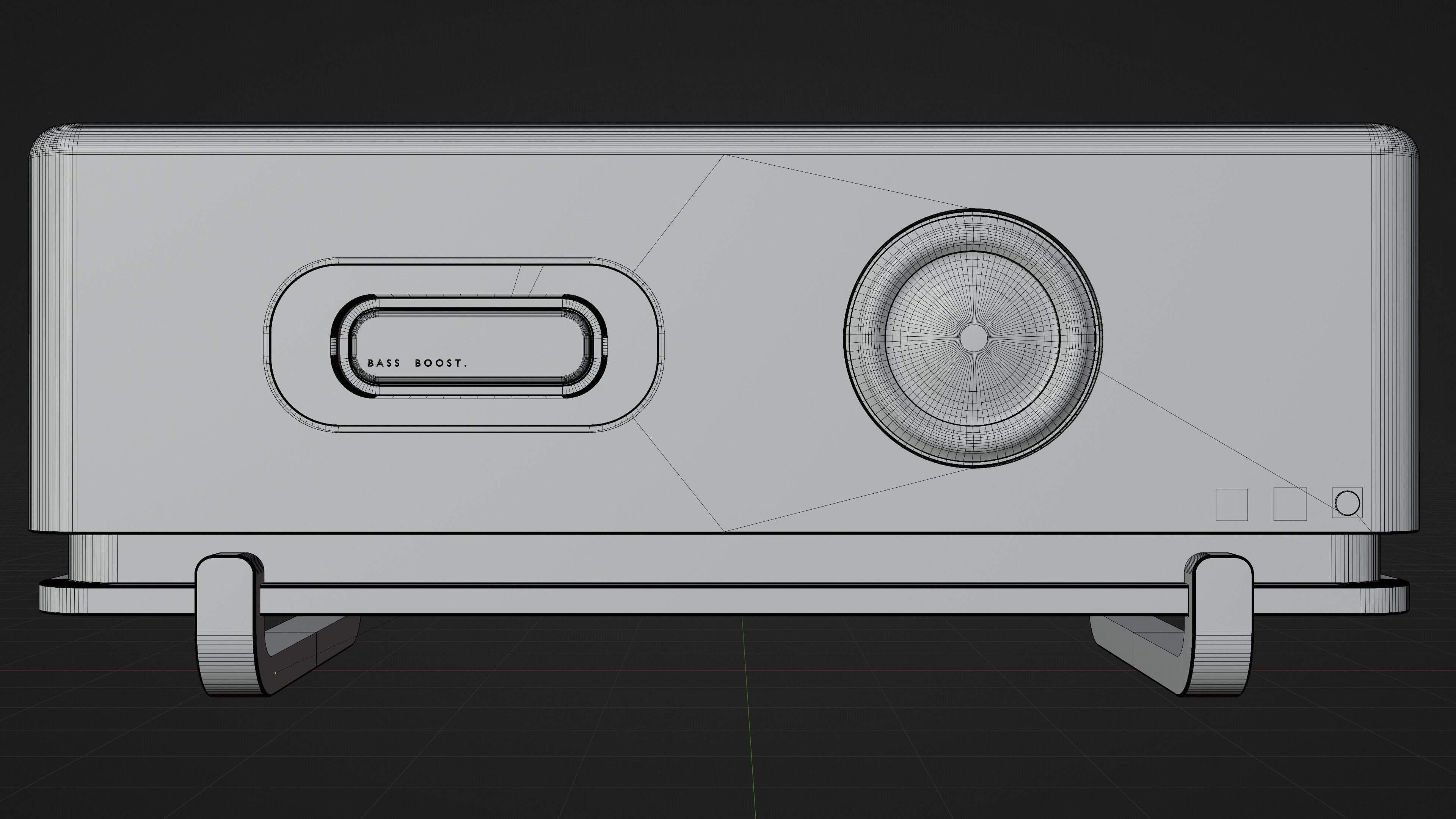 Audio device NF10 White 3D model_6