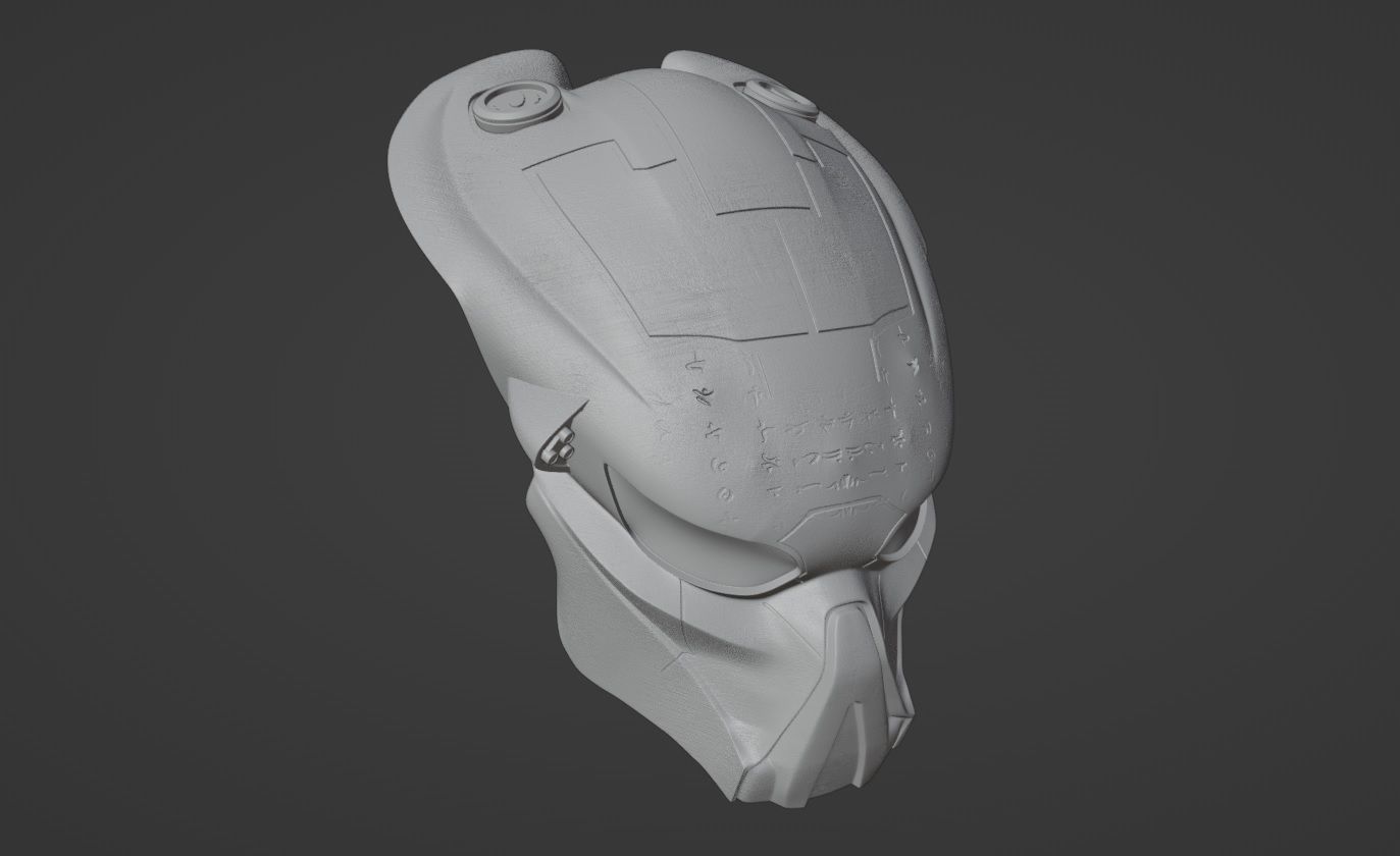 New Predator Biohelmet 3D print model_3