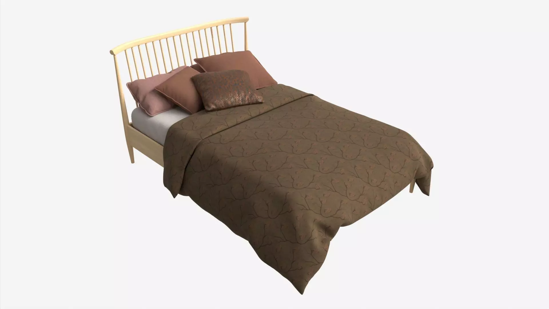 Bed Double Ercol Salina 3D model