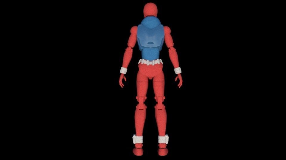 Spider man scarlet spider Action figure 3D print model_13
