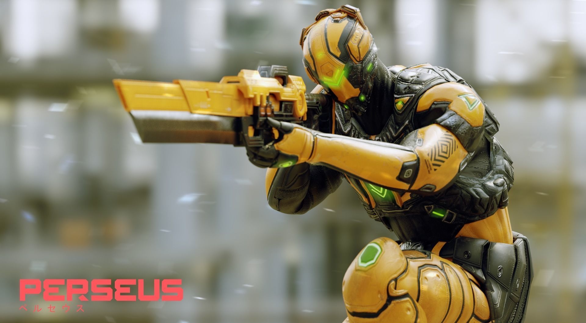 Low Poly - Cybernetic Soldier Perseus Low-poly 3D model_8