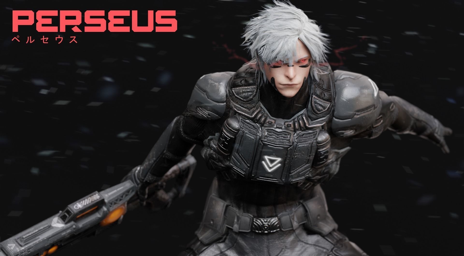 Low Poly - Cybernetic Soldier Perseus Low-poly 3D model_17