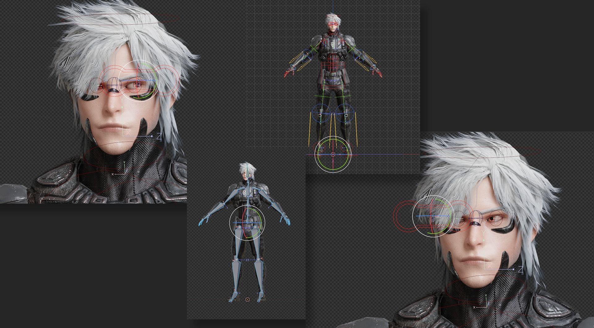 Low Poly - Cybernetic Soldier Perseus Low-poly 3D model_35