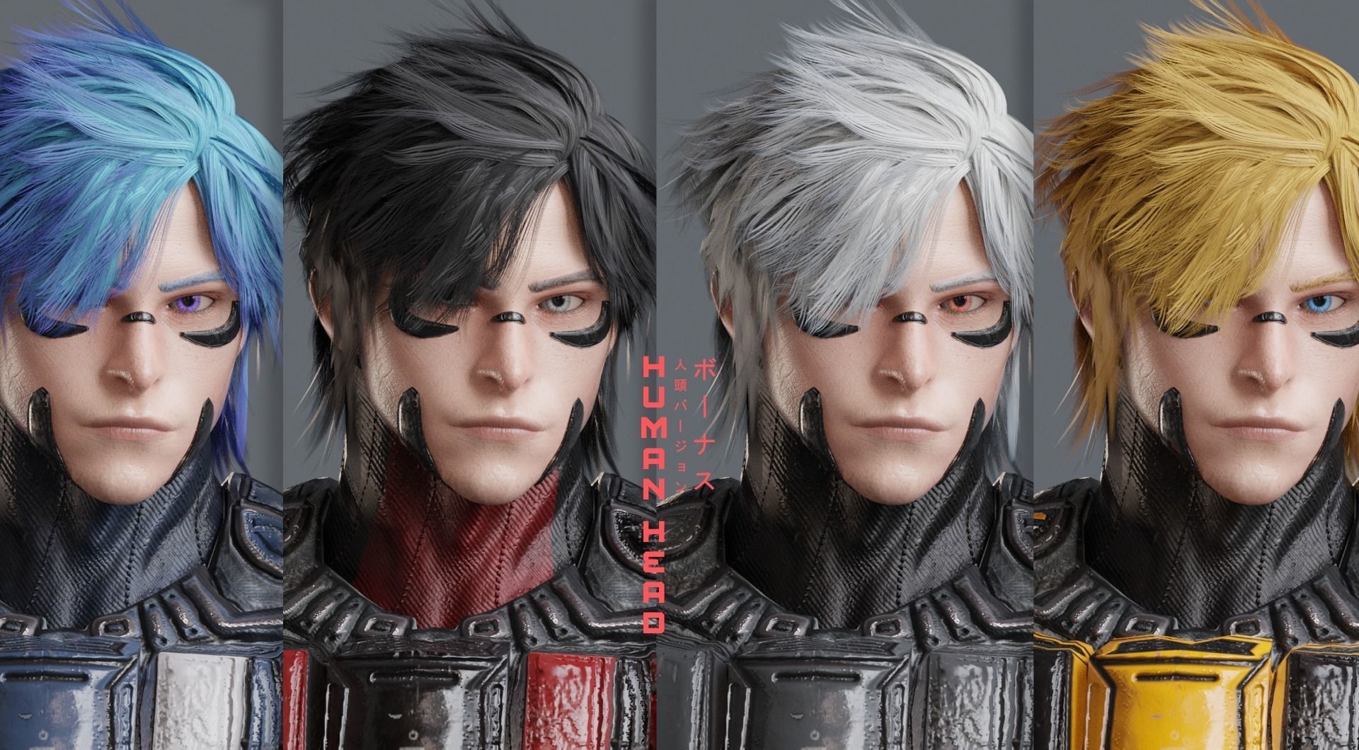 Low Poly - Cybernetic Soldier Perseus Low-poly 3D model_19