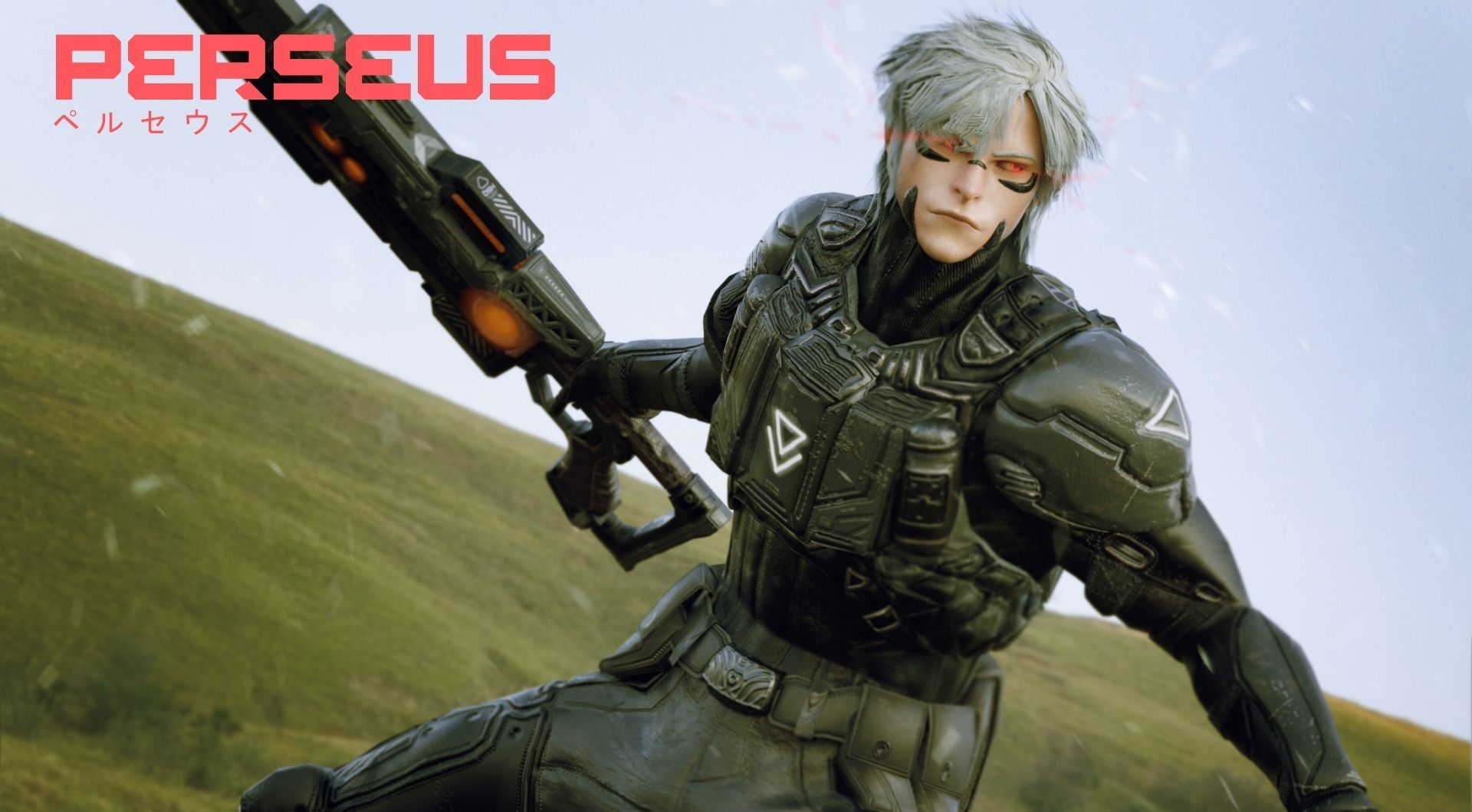 Low Poly - Cybernetic Soldier Perseus Low-poly 3D model_16