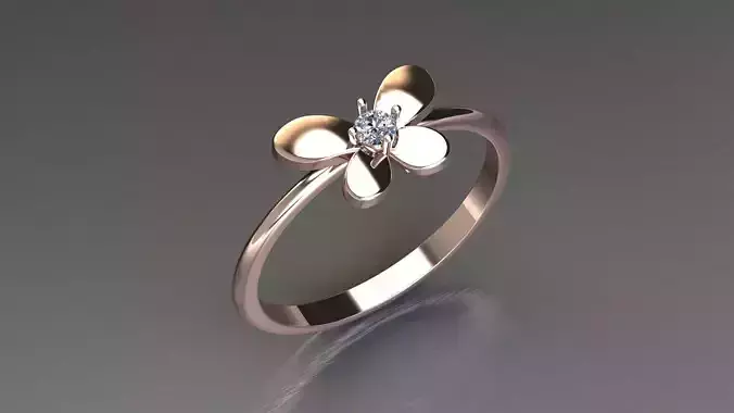 Butterfly Ring Women Ring Cad File 3d