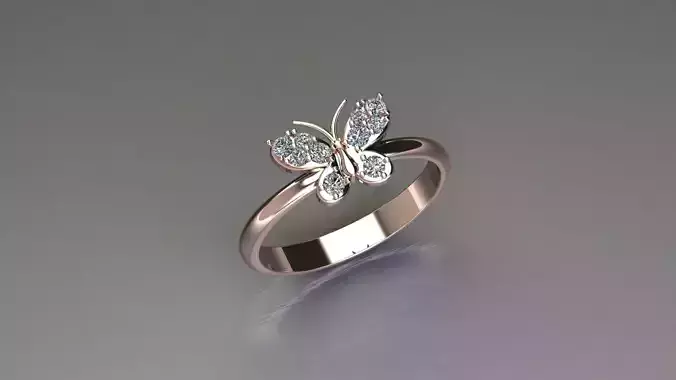 Solitair Ring Diamond Ring Cad File 3d