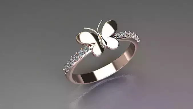 Butterfly Ring Jewelry 