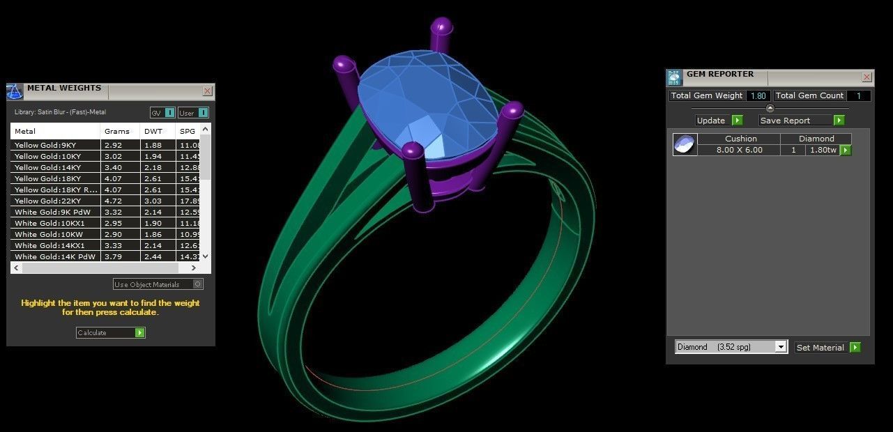 Solitare Women Ring cad file 3d 3D model_1