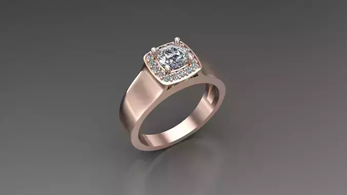 Women diamond Ring cad file 3d file