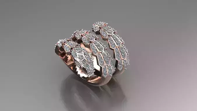 Snake Ring for women ring and cad file 3d
