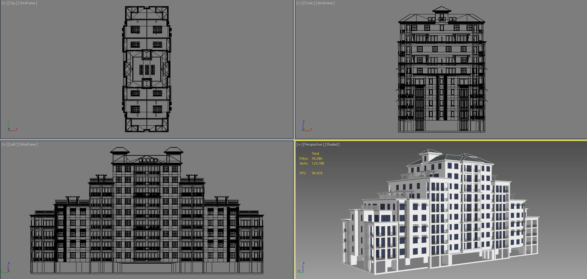 Building 3D Model apartment 3D model_8