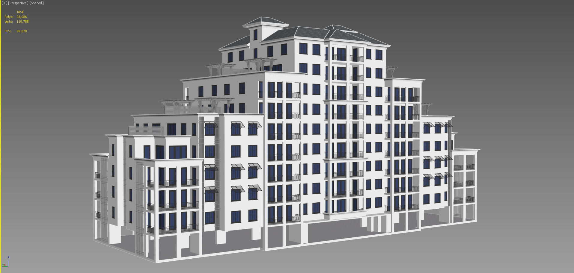 Building 3D Model apartment 3D model_7