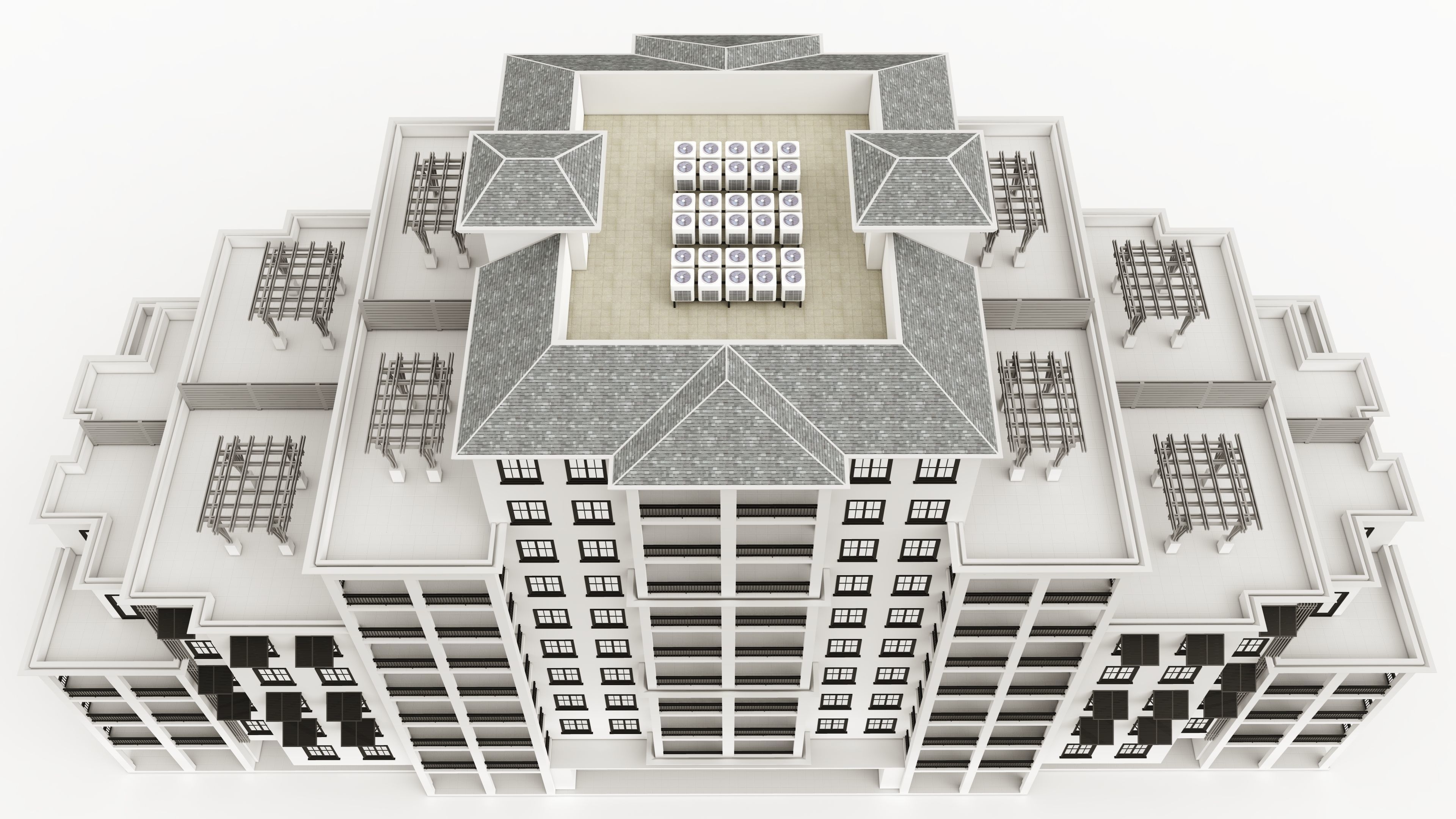 Building 3D Model apartment 3D model_1