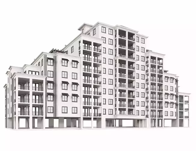 Building 3D Model apartment