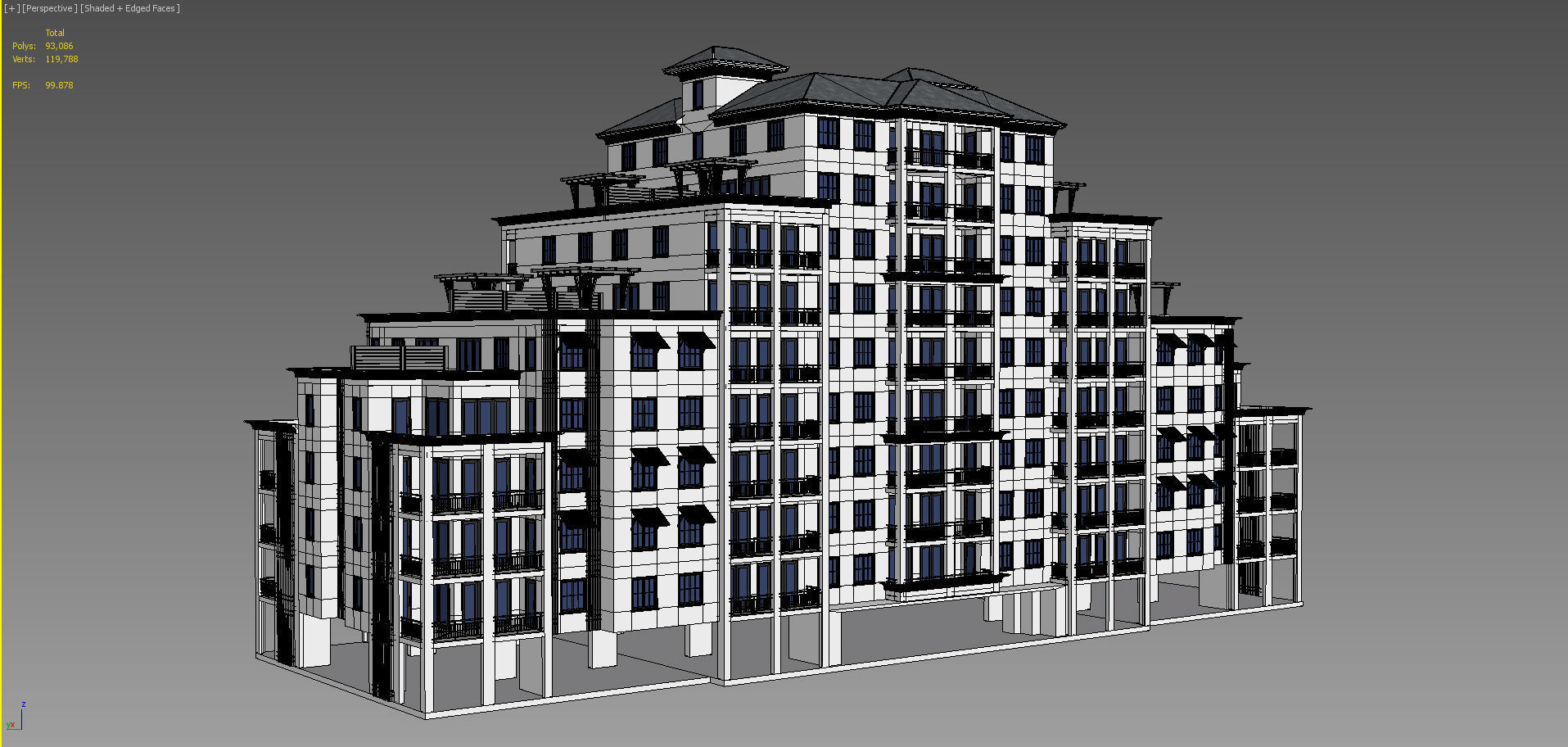 Building 3D Model apartment 3D model_6