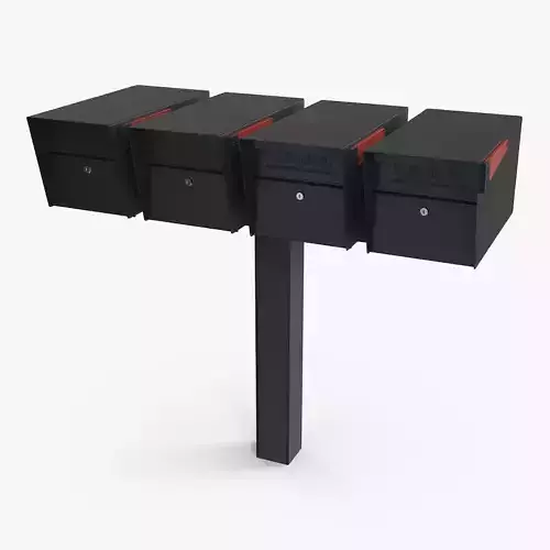 Mailbox Complete Quad Mount Cluster