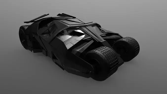 Batmobil car 3D model