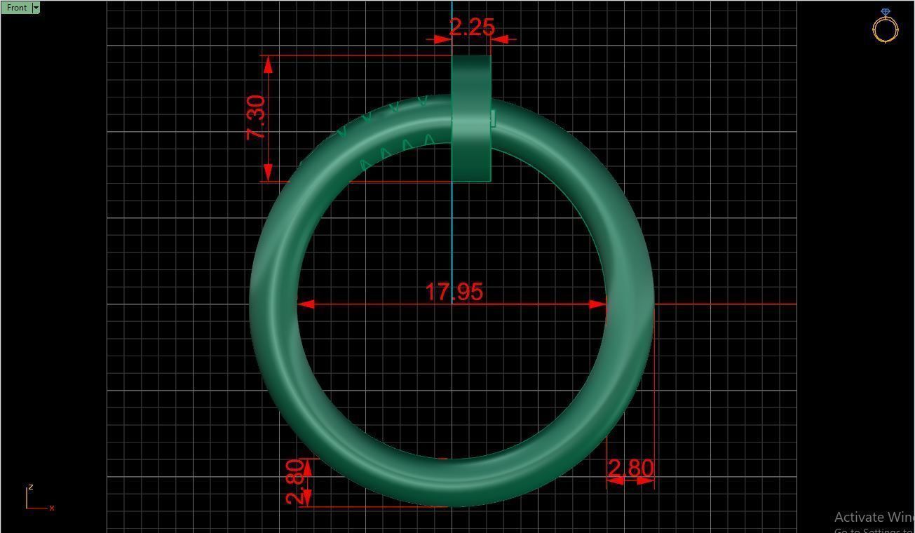 Ring M79 Women ring Size 7 75 US 3D print model_9