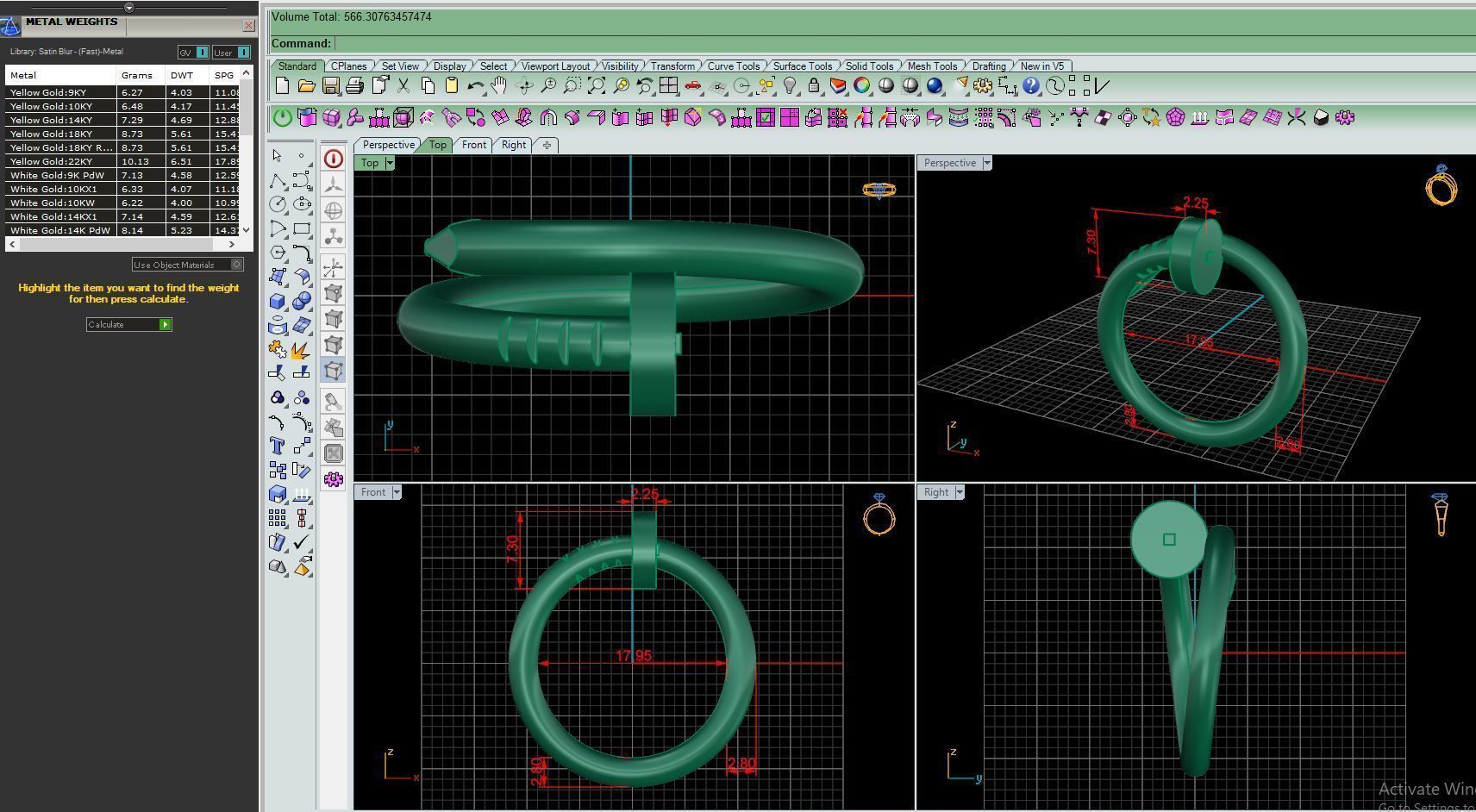Ring M79 Women ring Size 7 75 US 3D print model_8