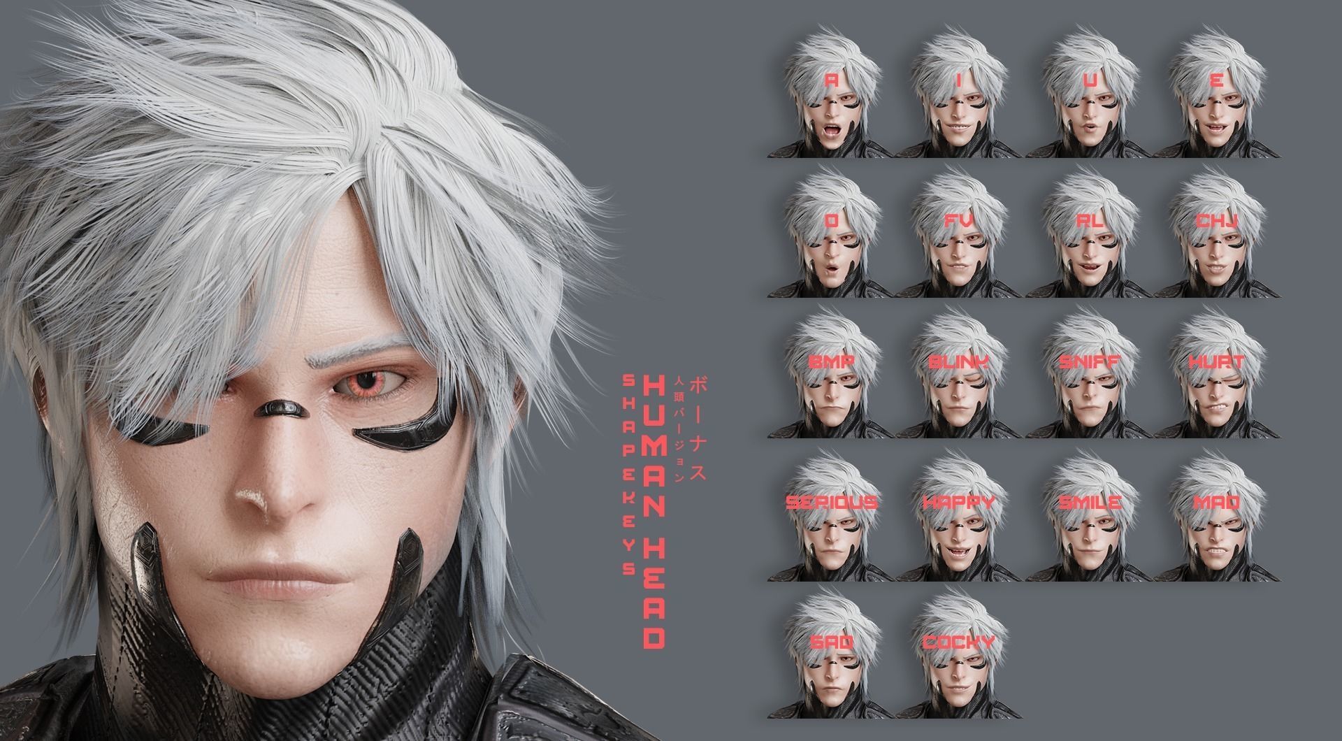 Low Poly - Cybernetic Soldier Perseus - Complete Low-poly 3D model_20