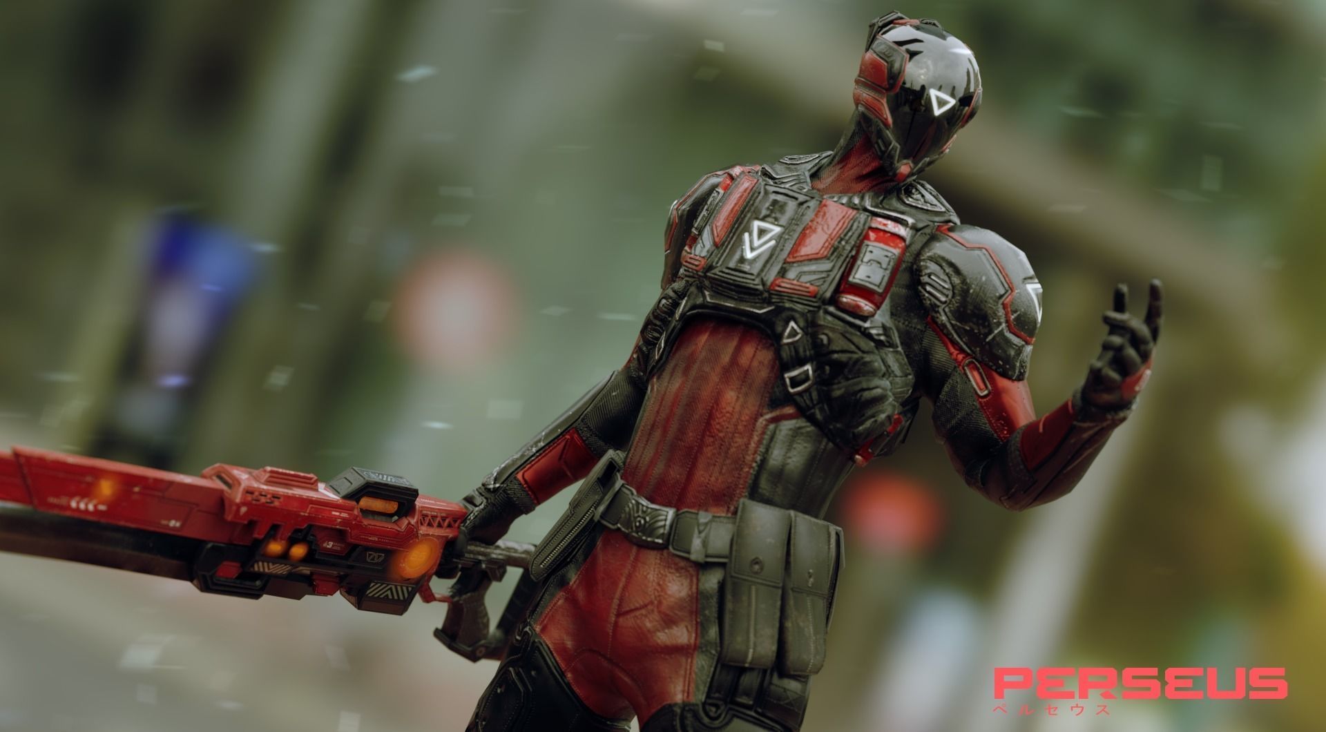 Low Poly - Cybernetic Soldier Perseus - Complete Low-poly 3D model_12