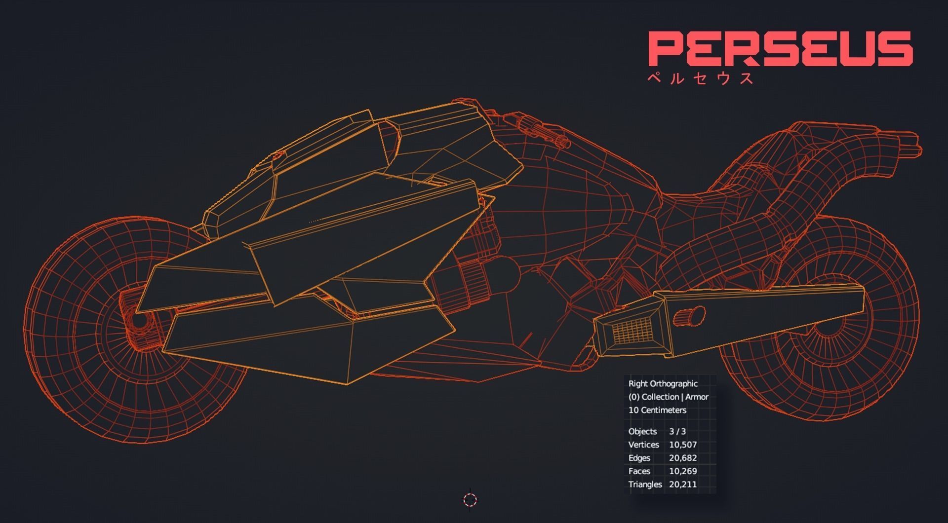Low Poly - Cybernetic Soldier Perseus - Complete Low-poly 3D model_49