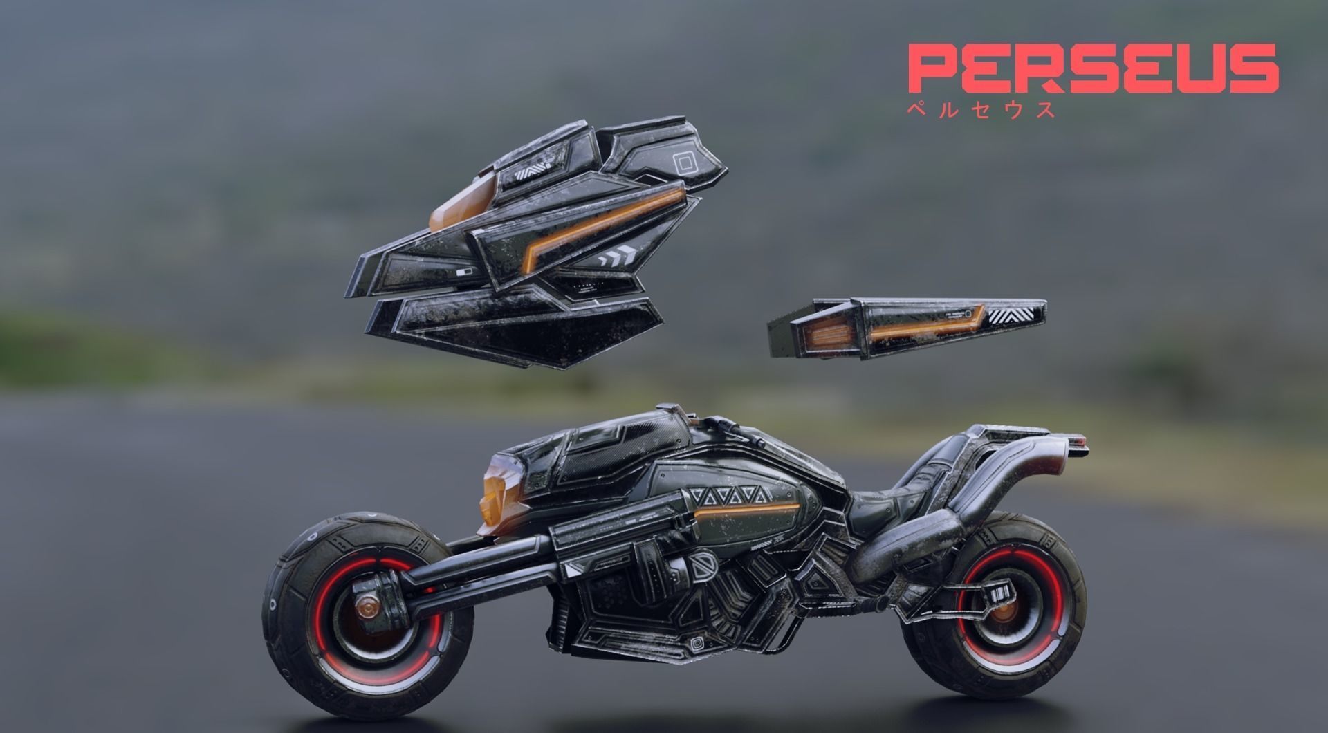 Low Poly - Cybernetic Soldier Perseus - Complete Low-poly 3D model_47