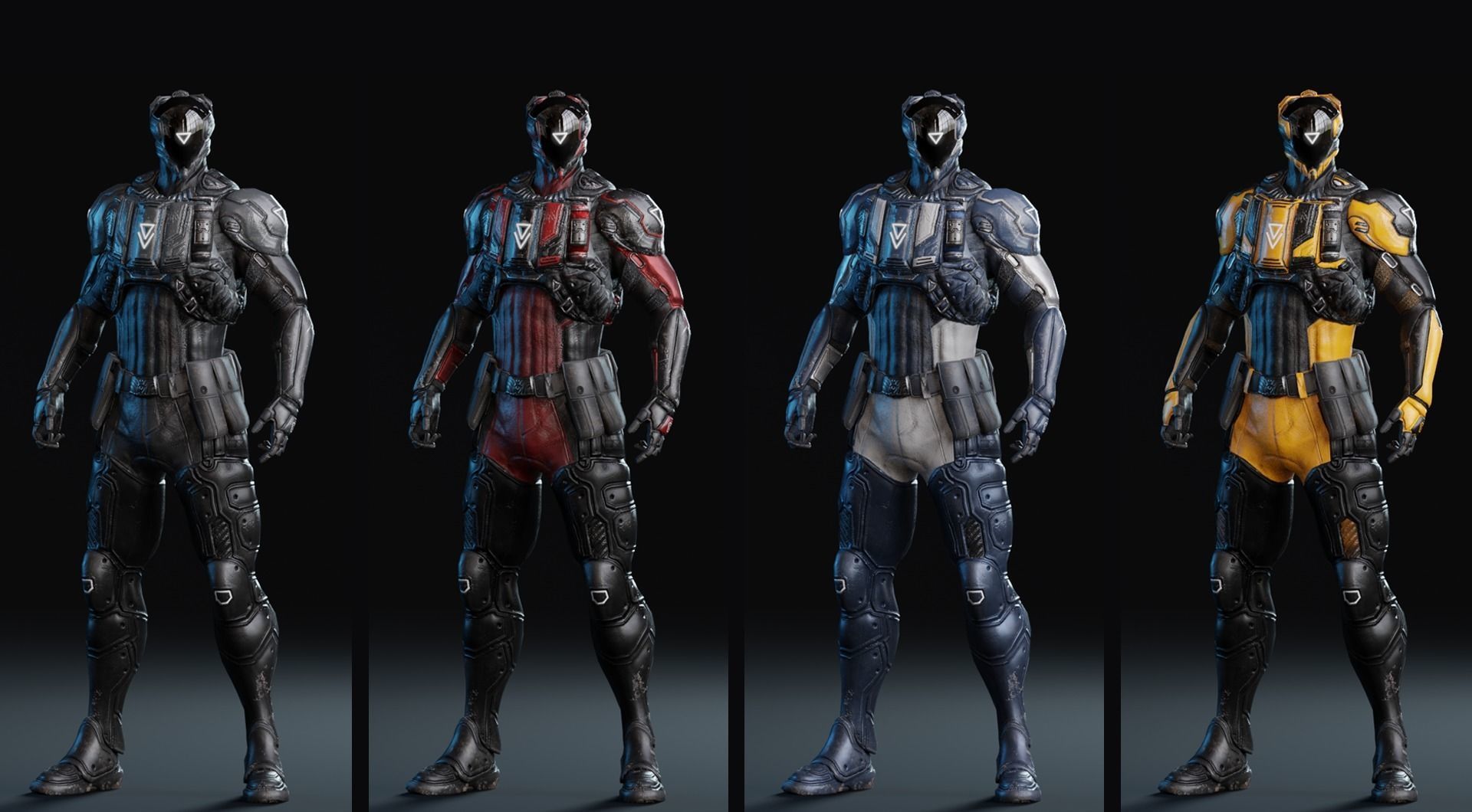 Low Poly - Cybernetic Soldier Perseus - Complete Low-poly 3D model_4