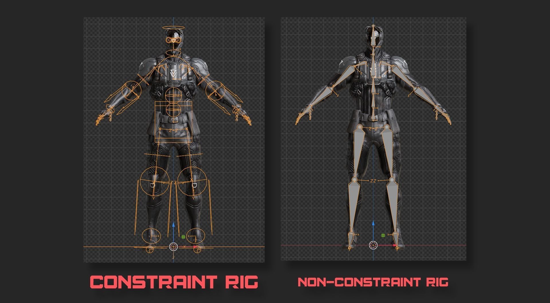 Low Poly - Cybernetic Soldier Perseus - Complete Low-poly 3D model_36