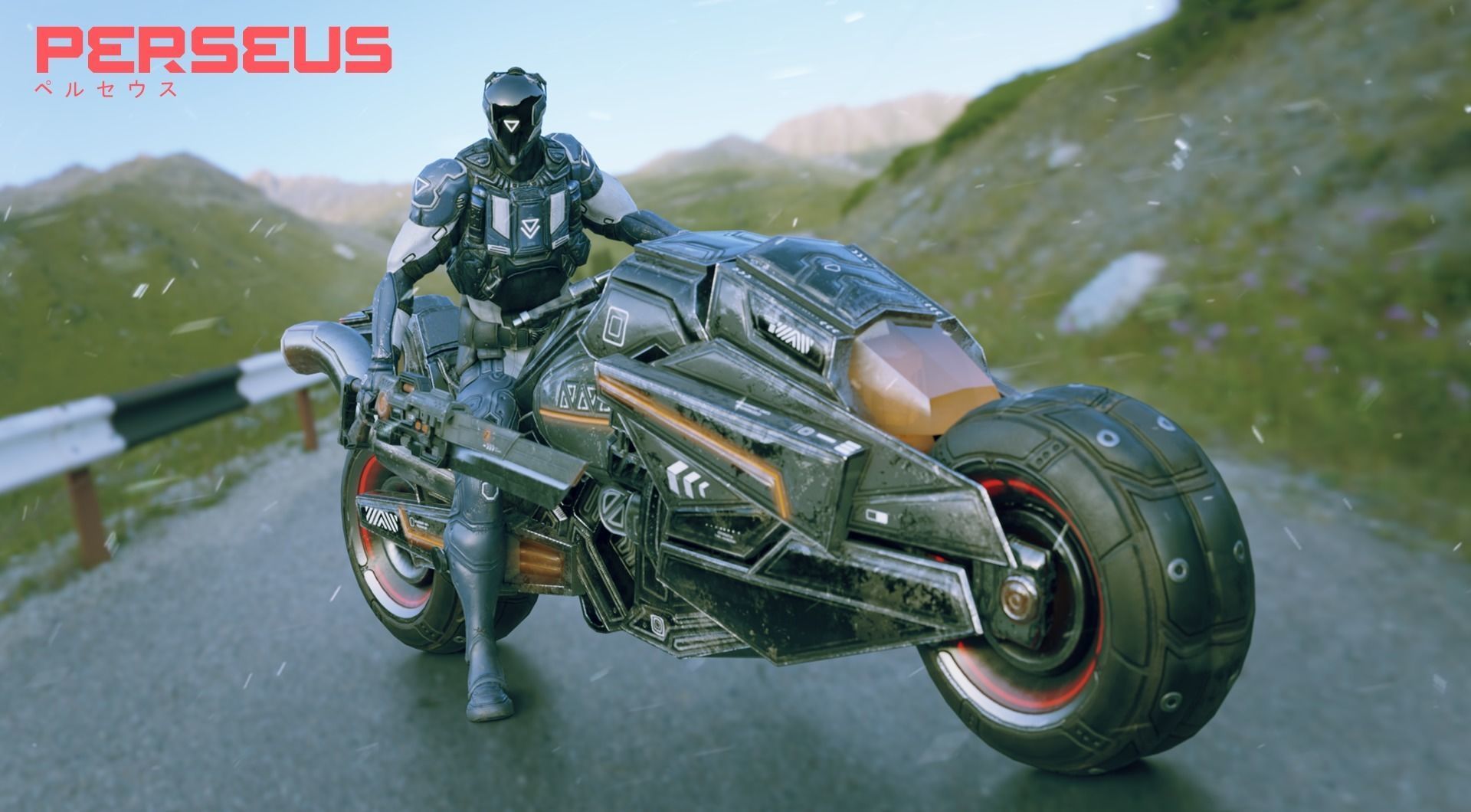 Low Poly - Cybernetic Soldier Perseus - Complete Low-poly 3D model_2