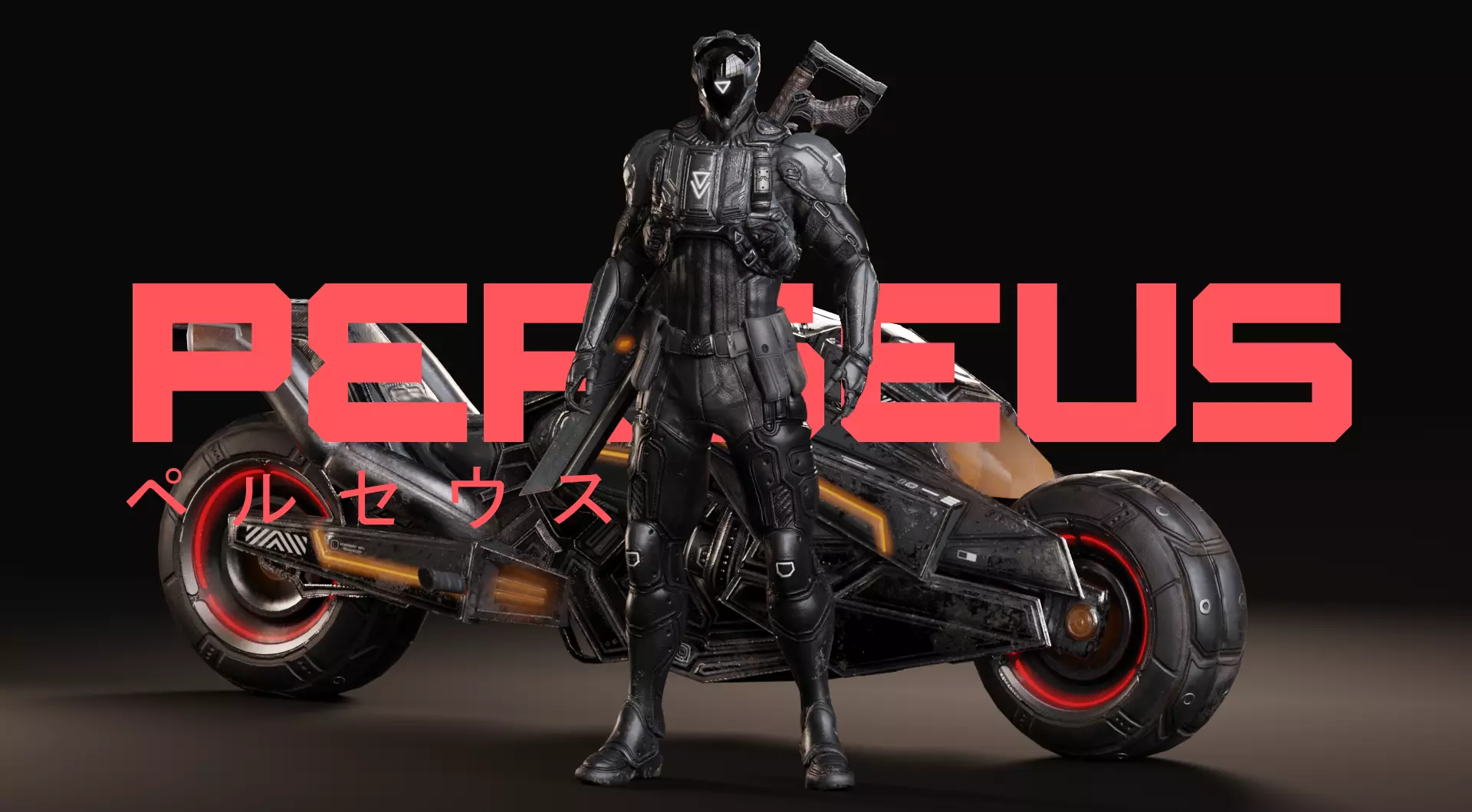 Low Poly - Cybernetic Soldier Perseus - Complete Low-poly 3D model_0