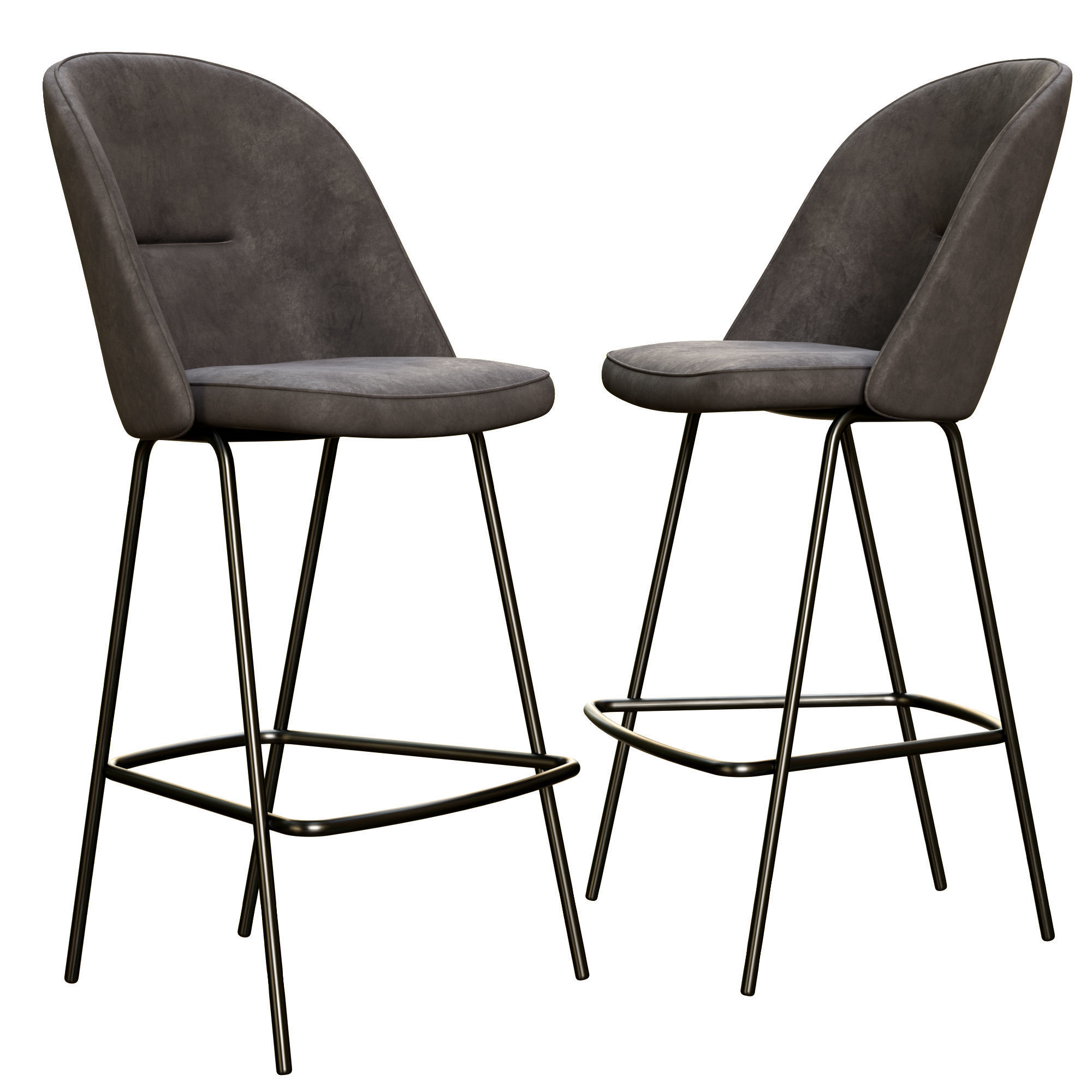 Leader Contract Duna Stool  3D model_1