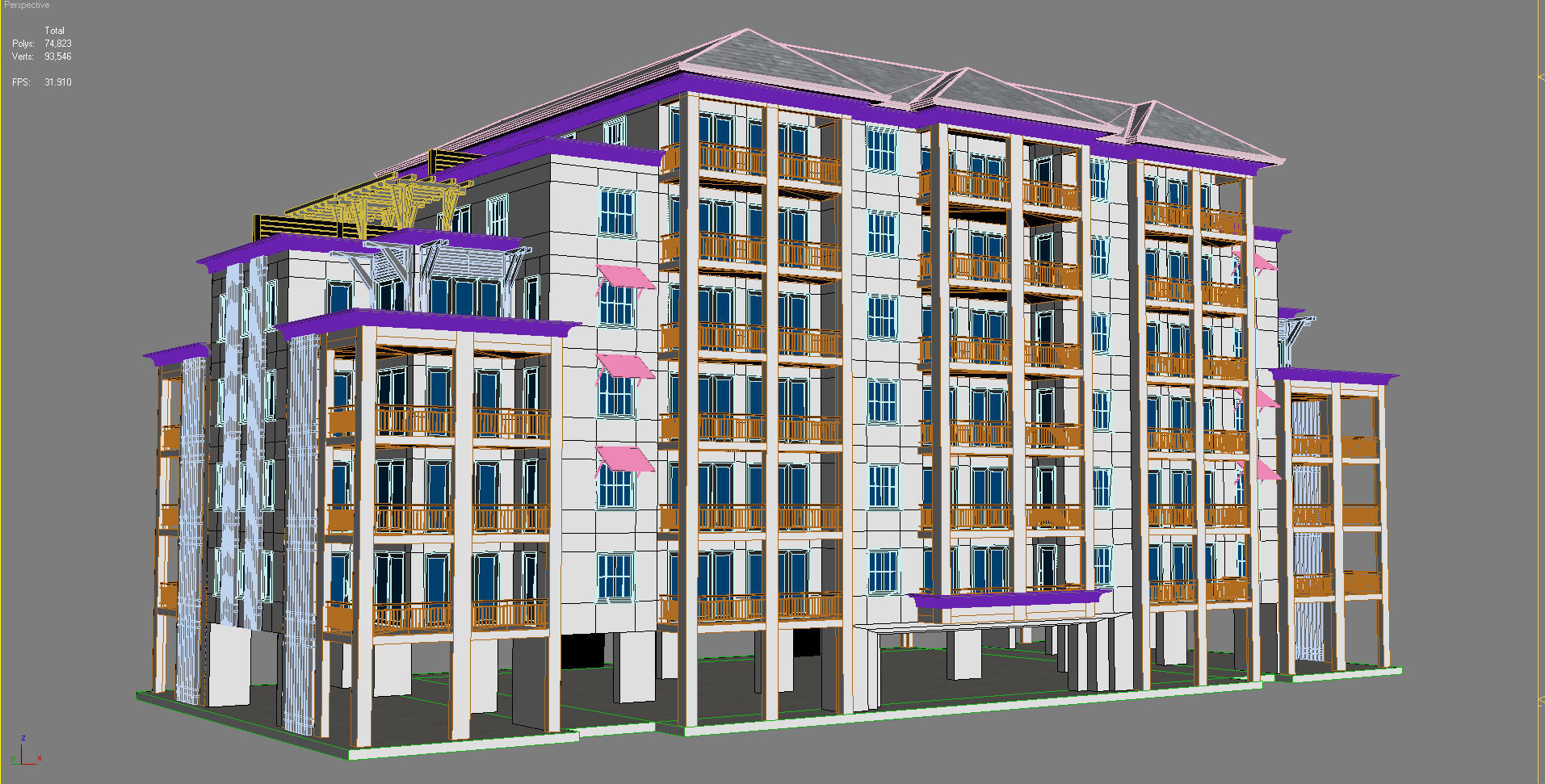 Building 3D Model apartment 3D model_6
