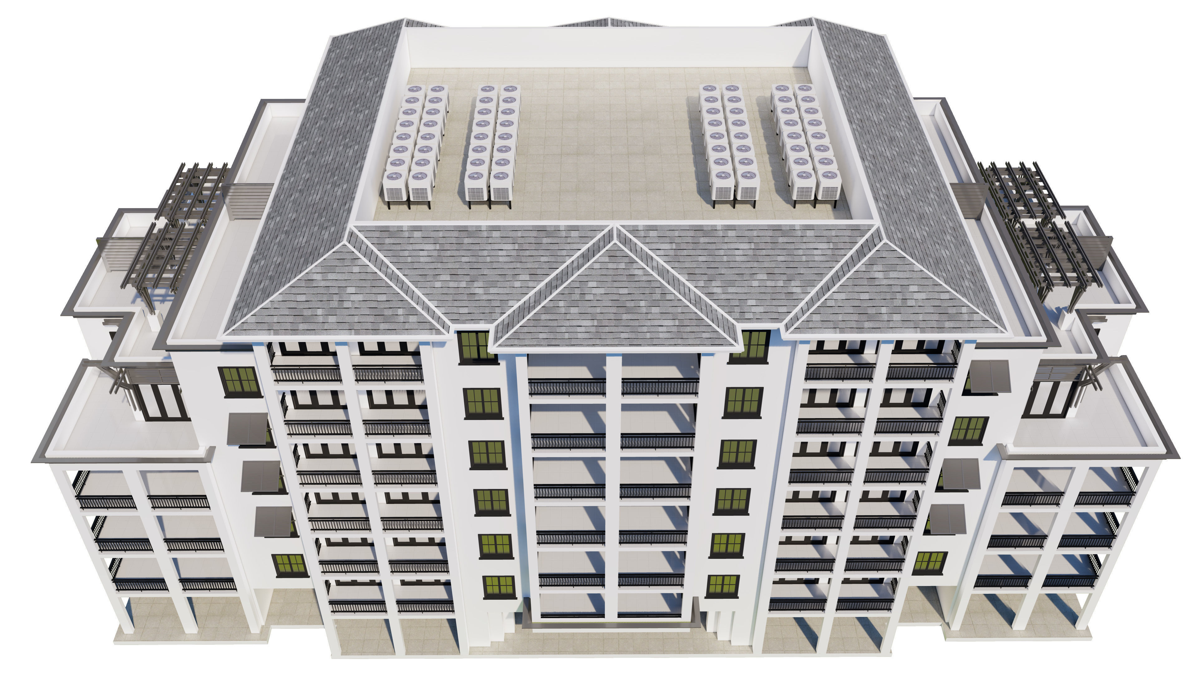 Building 3D Model apartment 3D model_3
