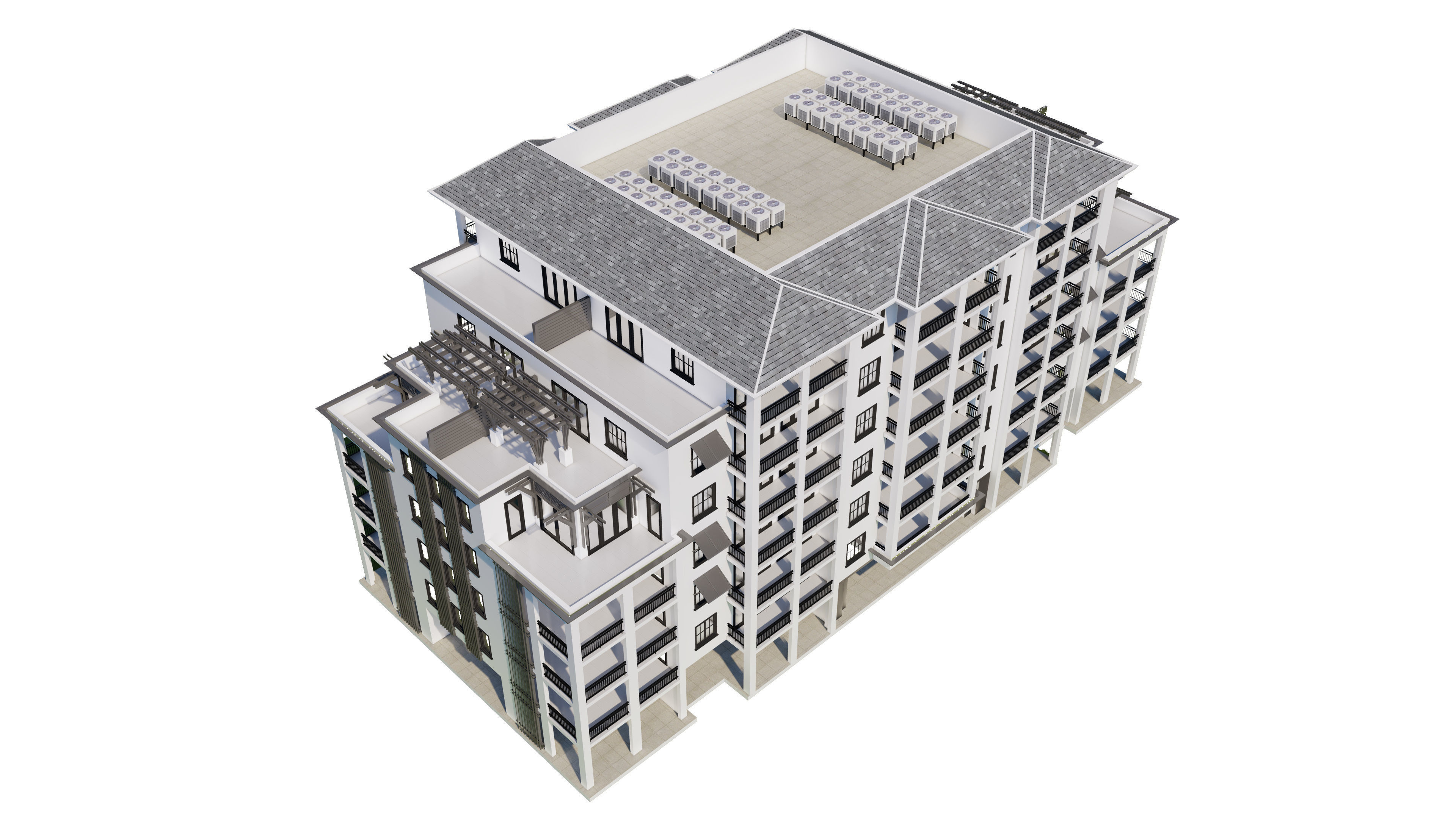 Building 3D Model apartment 3D model_5
