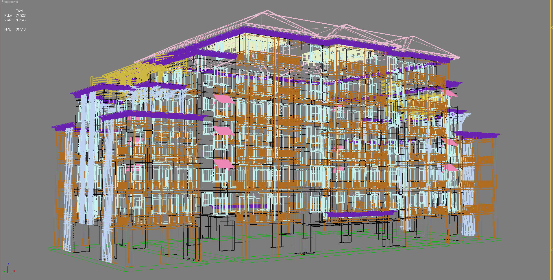 Building 3D Model apartment 3D model_7