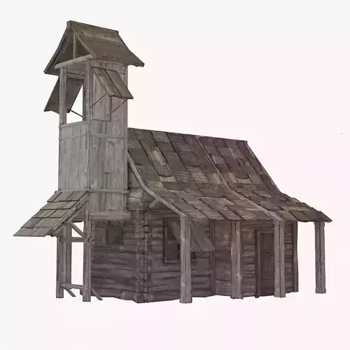 Medieval Wooden House House M-10