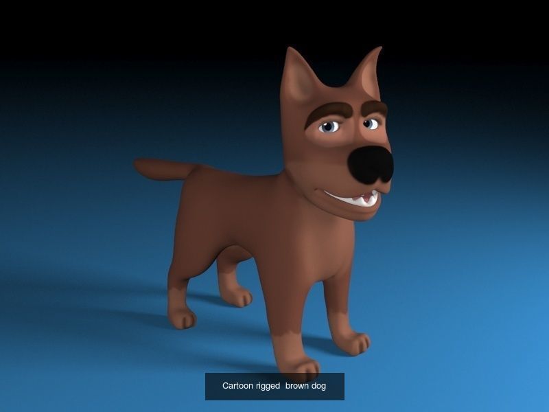 Cartoon dog pack 3D Model Collection_8