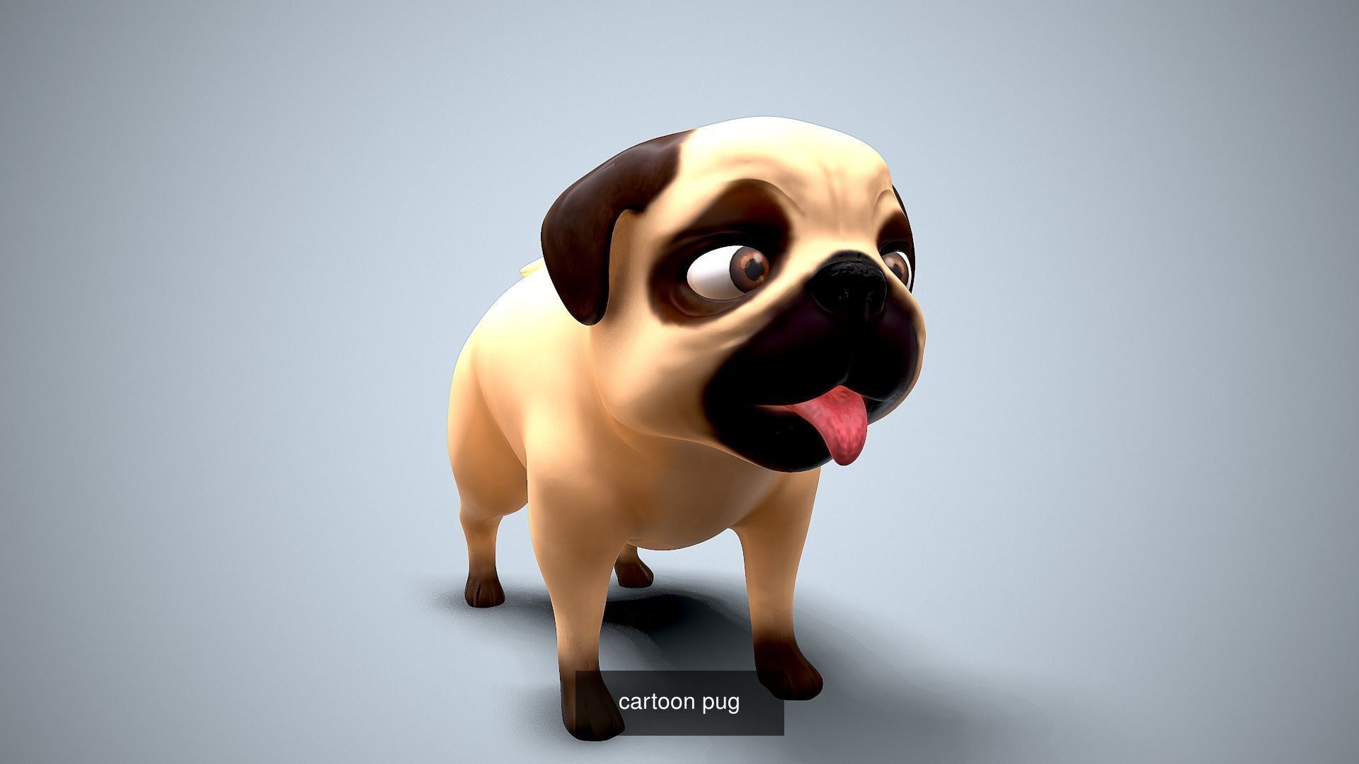 Cartoon dog pack 3D Model Collection_9