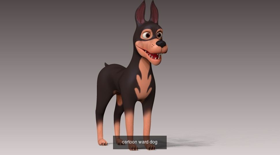 Cartoon dog pack 3D Model Collection_13