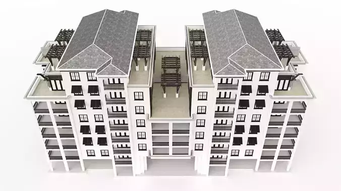 Building 3D Model residential 3D model