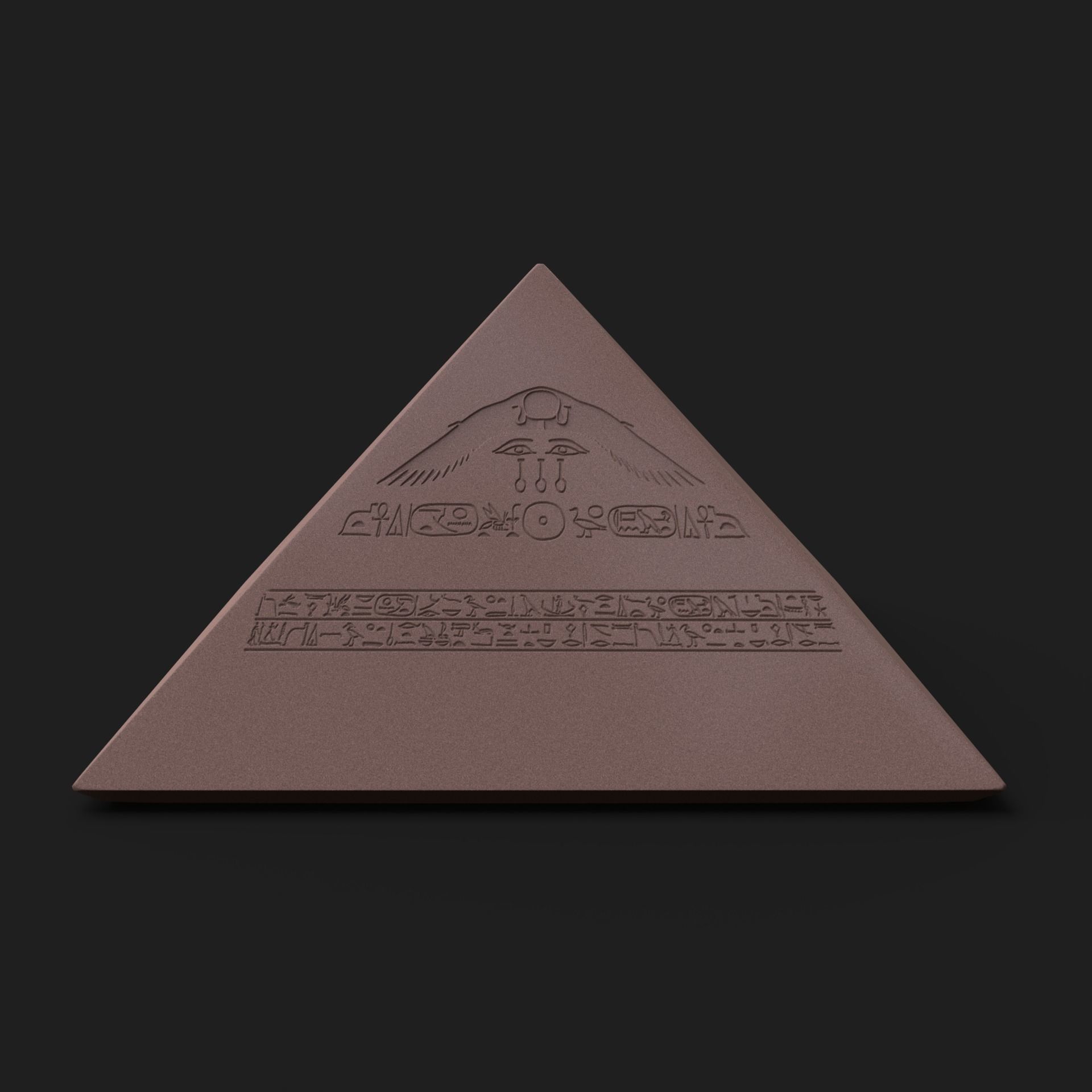 Benben stone - Pyramidion of Amenemhat III 3D print model_6