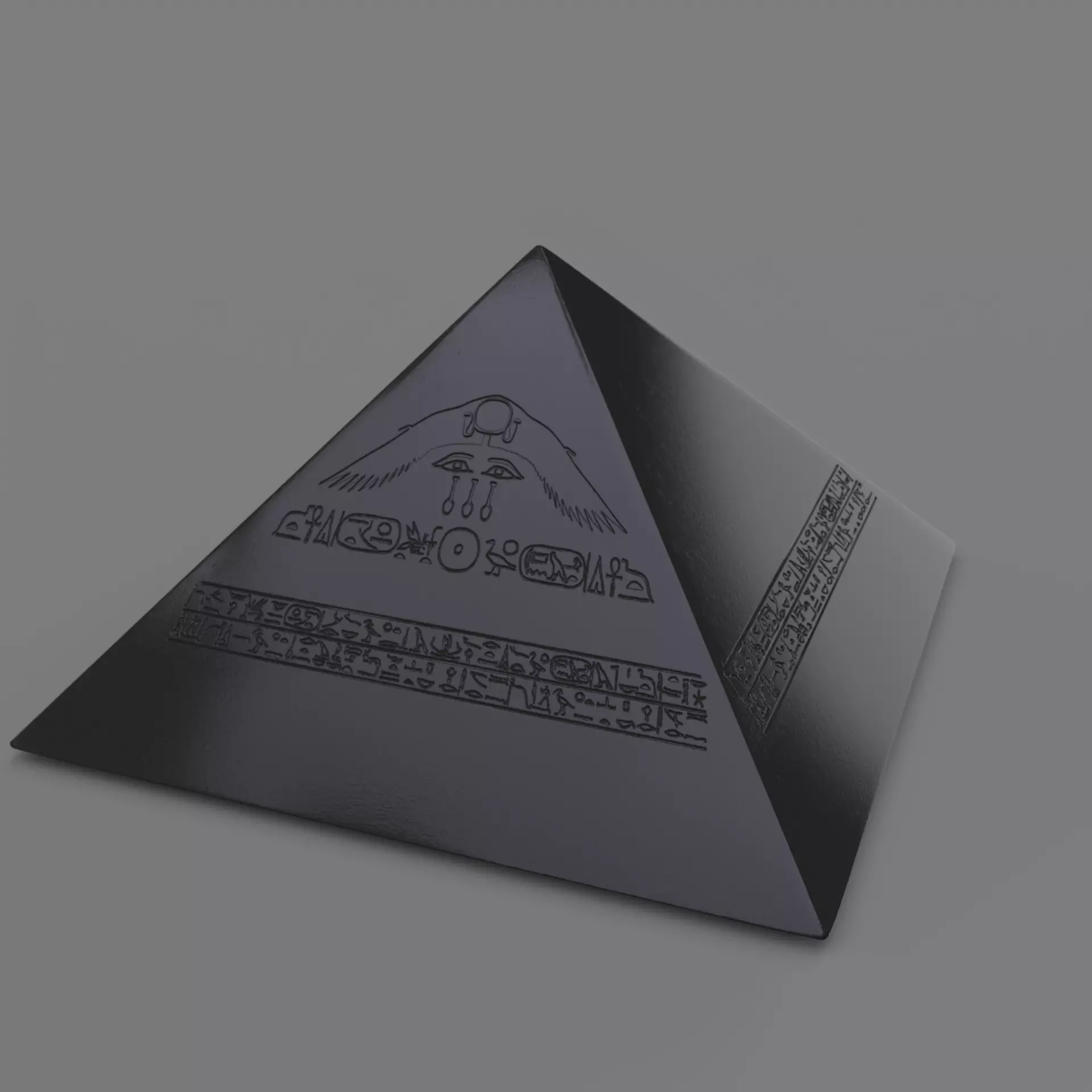 Benben stone - Pyramidion of Amenemhat III 3D print model_0