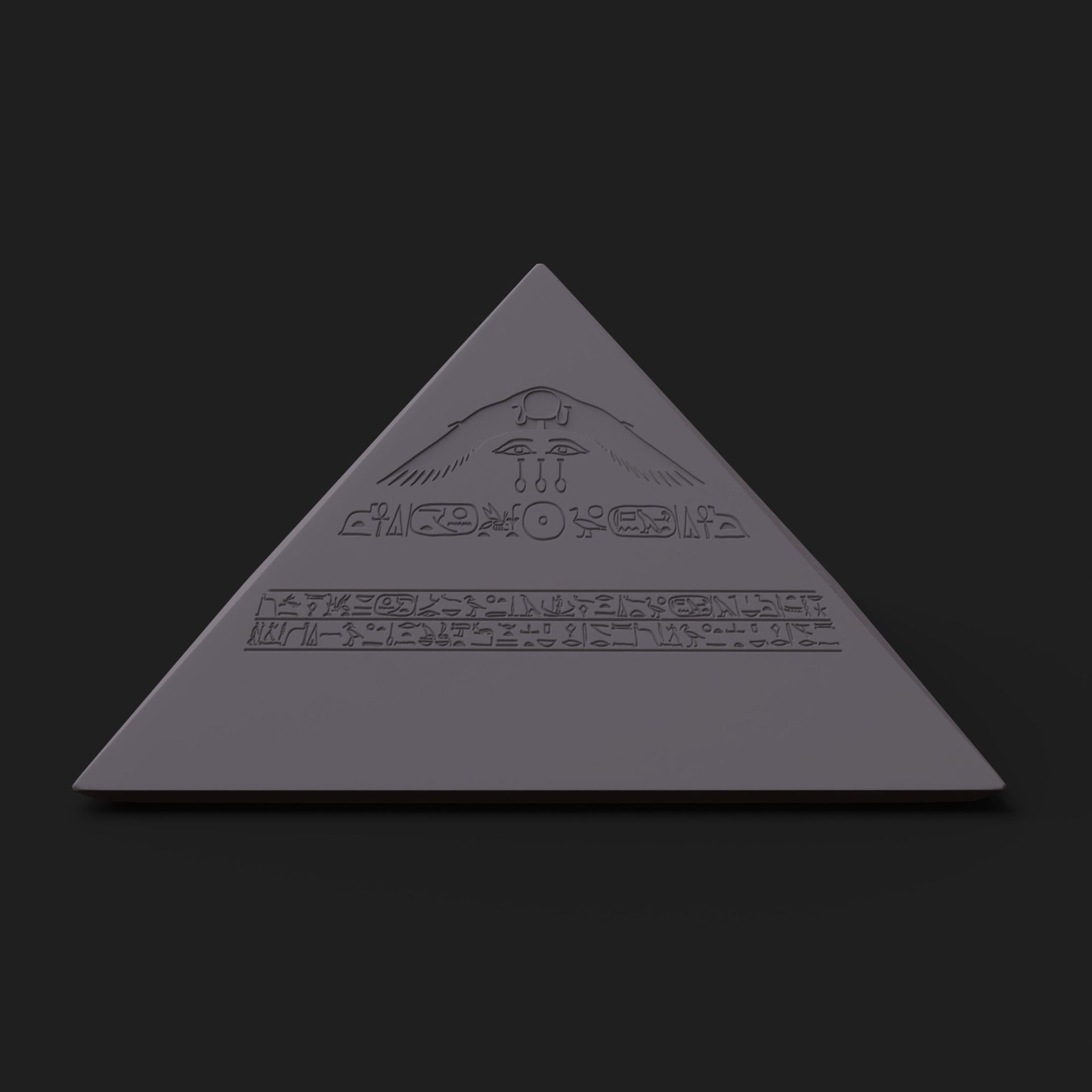 Benben stone - Pyramidion of Amenemhat III 3D print model_5