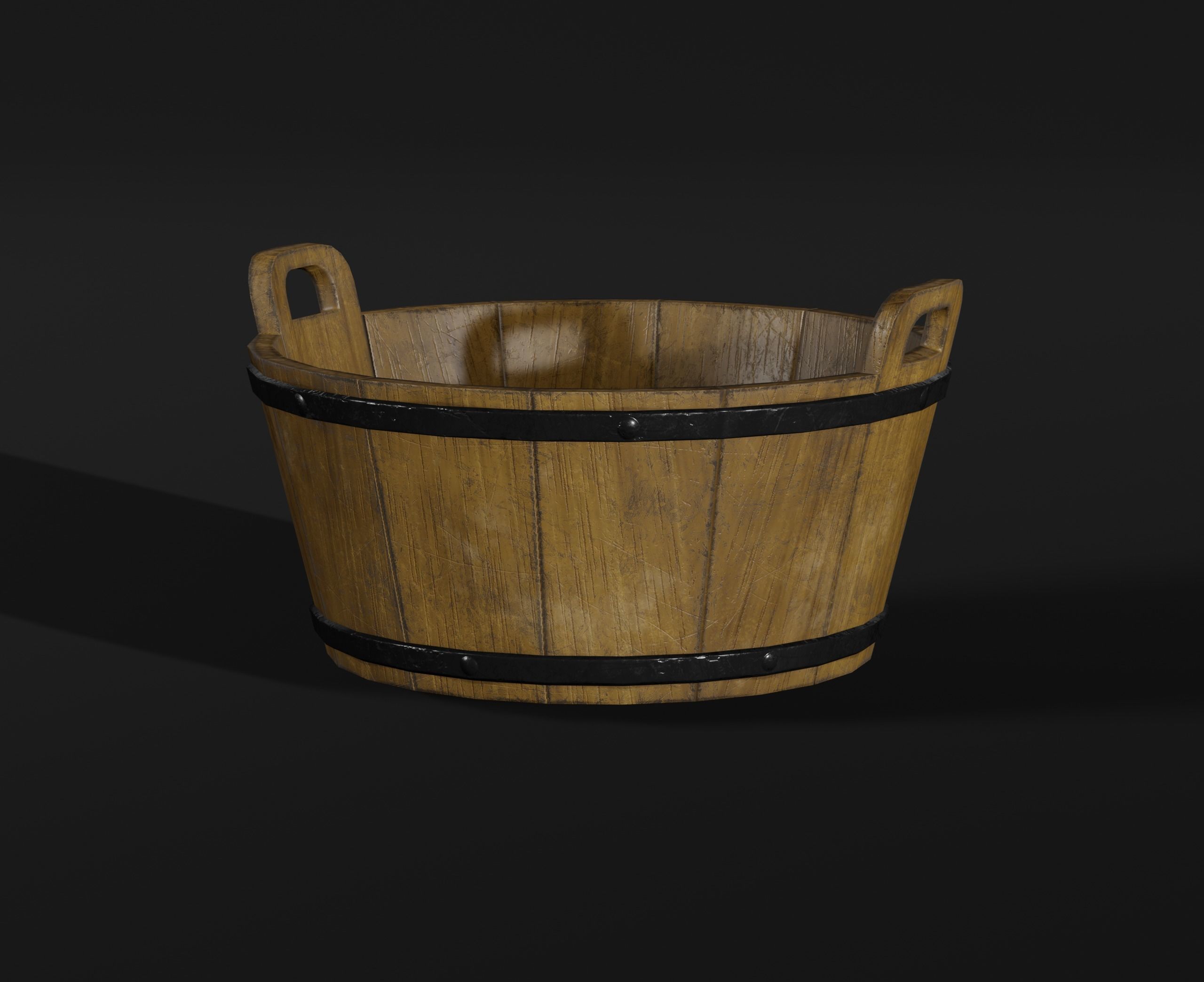 LowPoly PBR 35 Wooden Crate Barrel props Pack 3D Models Low-poly 3D model_72