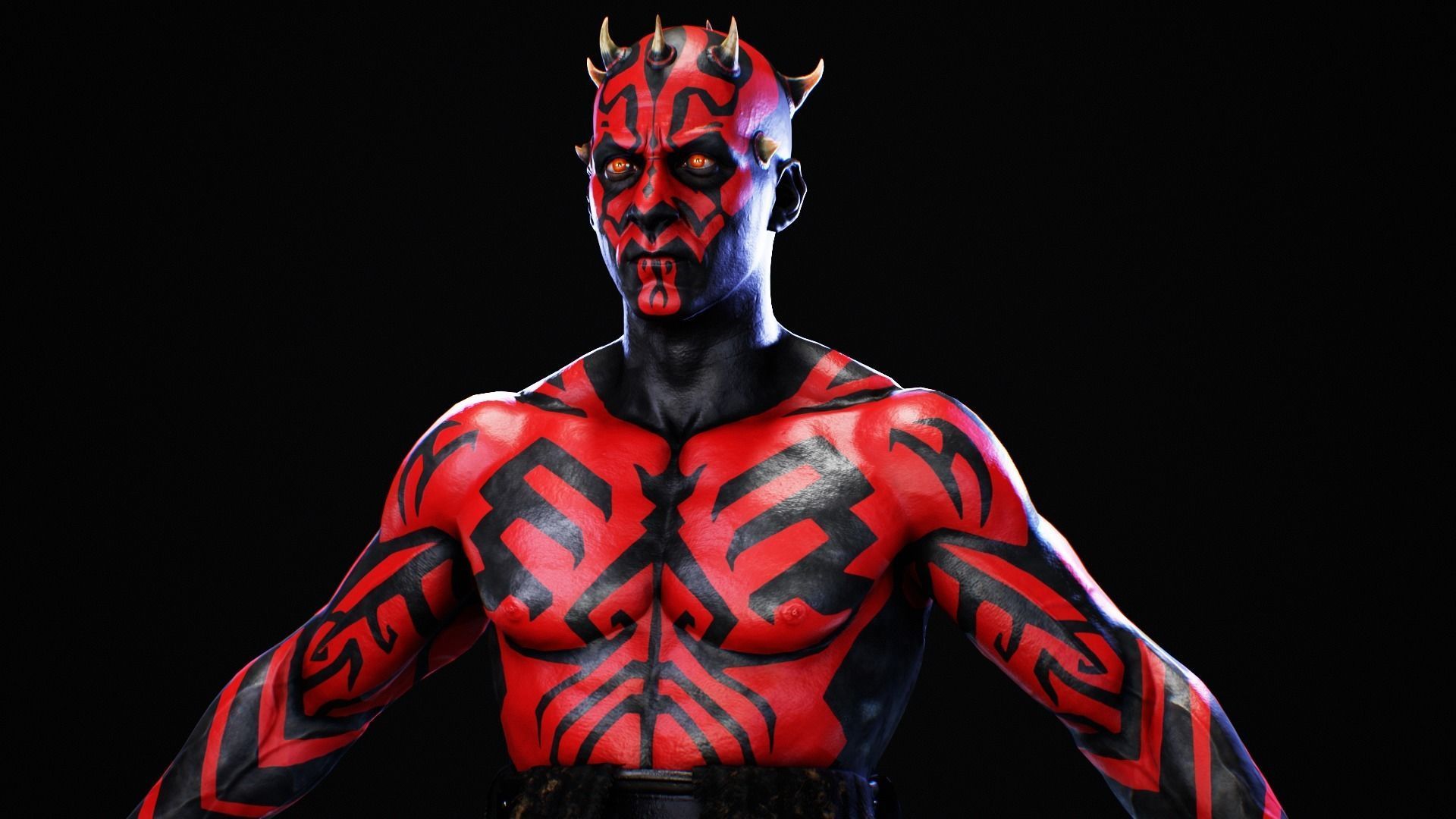 Darth Maul - Original Look Low-poly 3D model_2