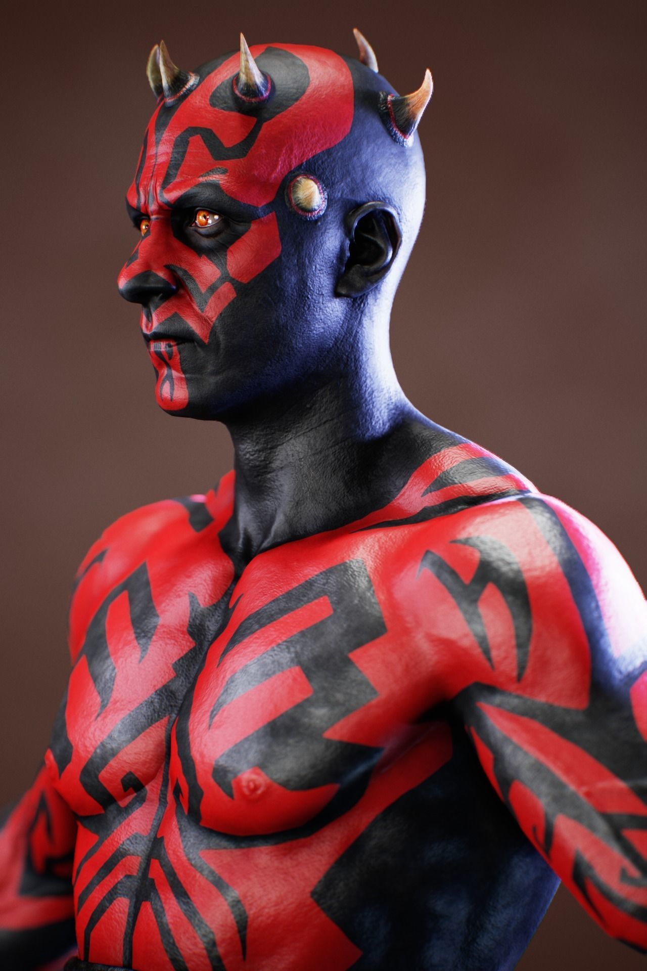Darth Maul - Original Look Low-poly 3D model_9