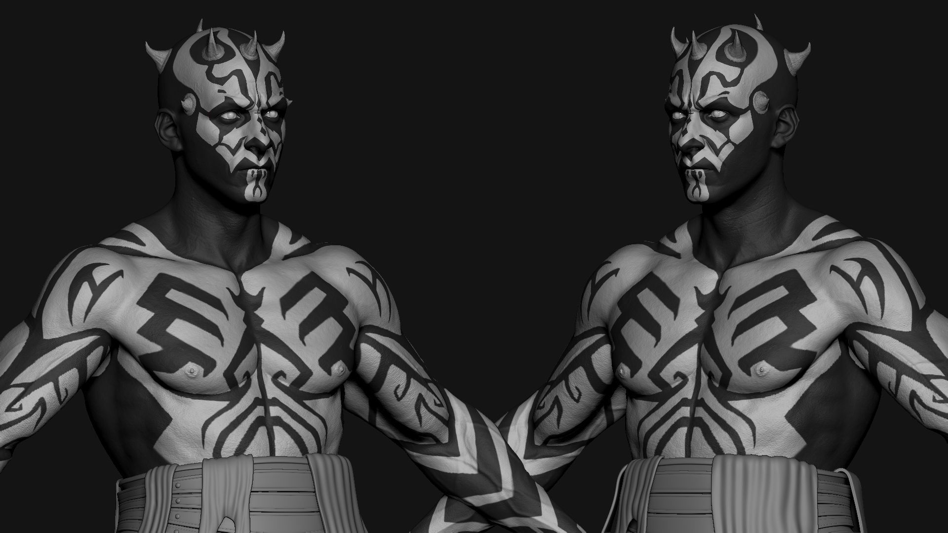 Darth Maul - Original Look Low-poly 3D model_21